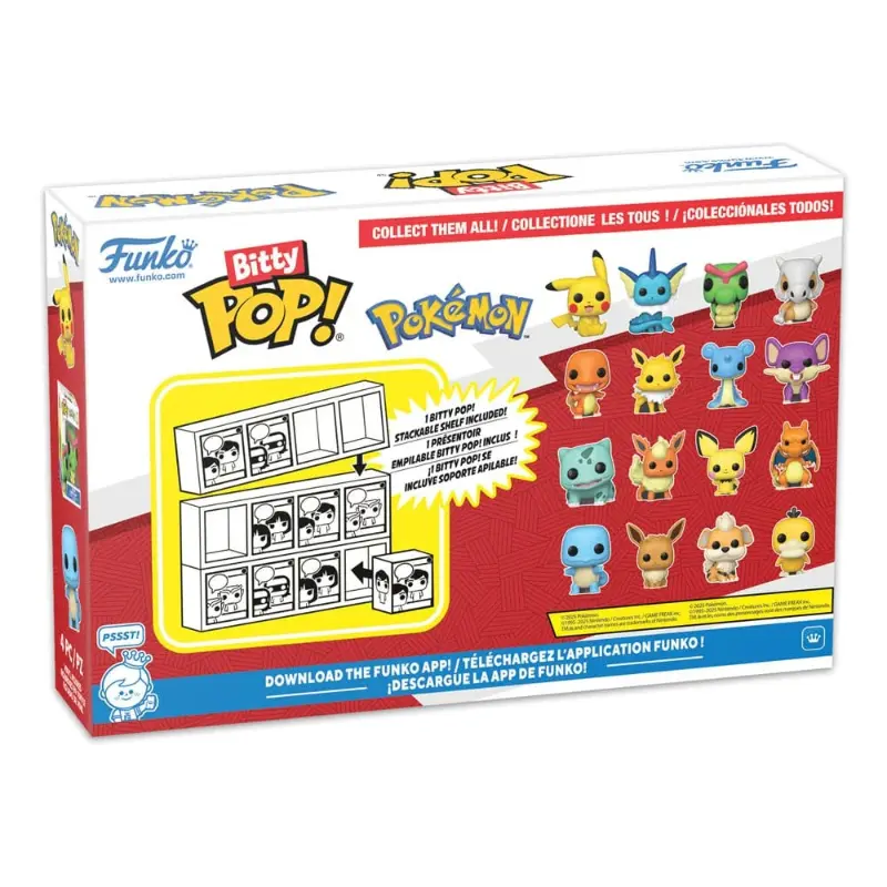 Pokémon Bitty POP! Vinyl Figure 4-Pack Series 2 - 2 cm